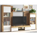 White Massive Wood Entertainment Center TV -Standschrank